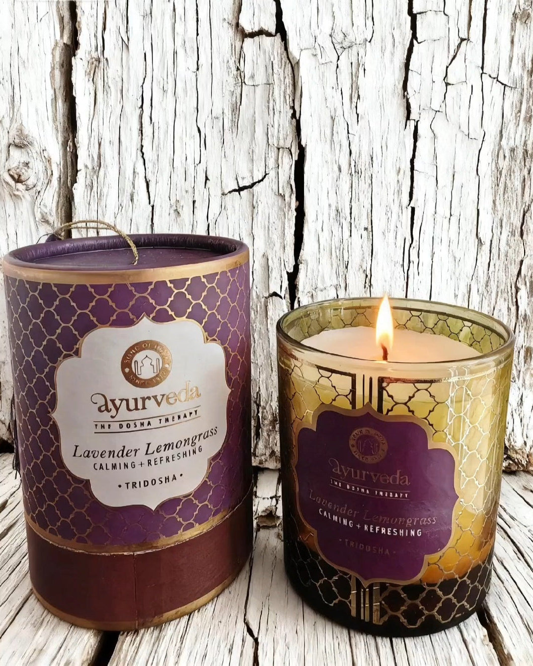 VELA AROMÁTICA DE MANTECA DE COCO Y CERA DE SOJA