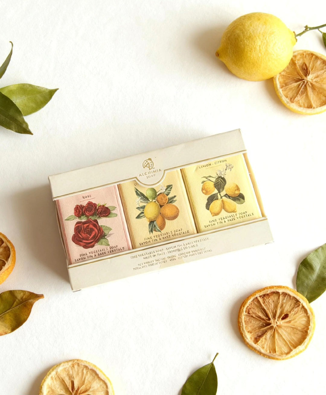 ALCHIMIA – COMBO OF 3 SCENTS OF VEGETABLE BAR SOAP (PACK OF 3)