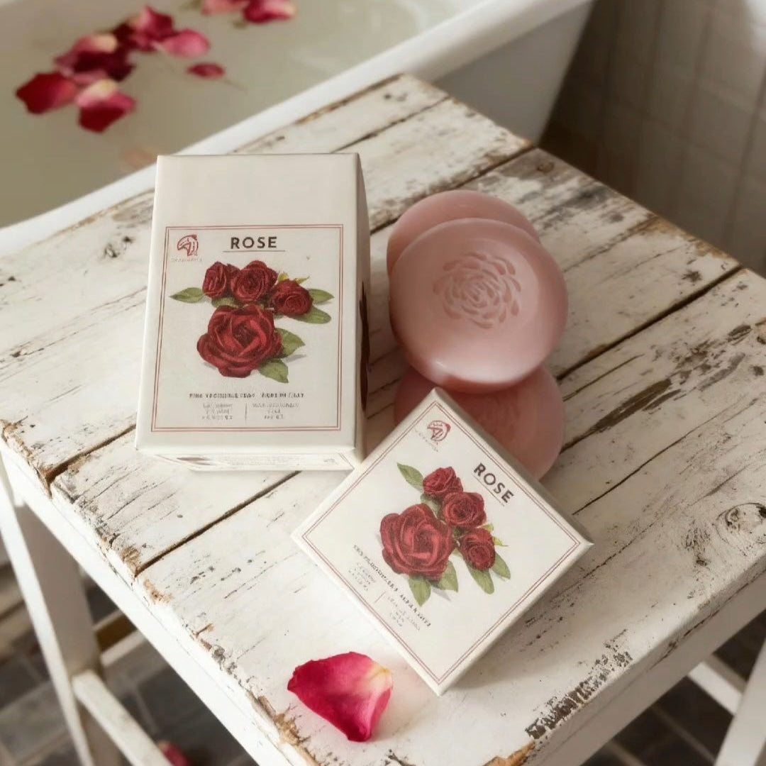 Sapone vegetale Alchimia box con 3 saponi/profumazioni disponibili Rosa, Agrumi, Limone e Olio d'oliva