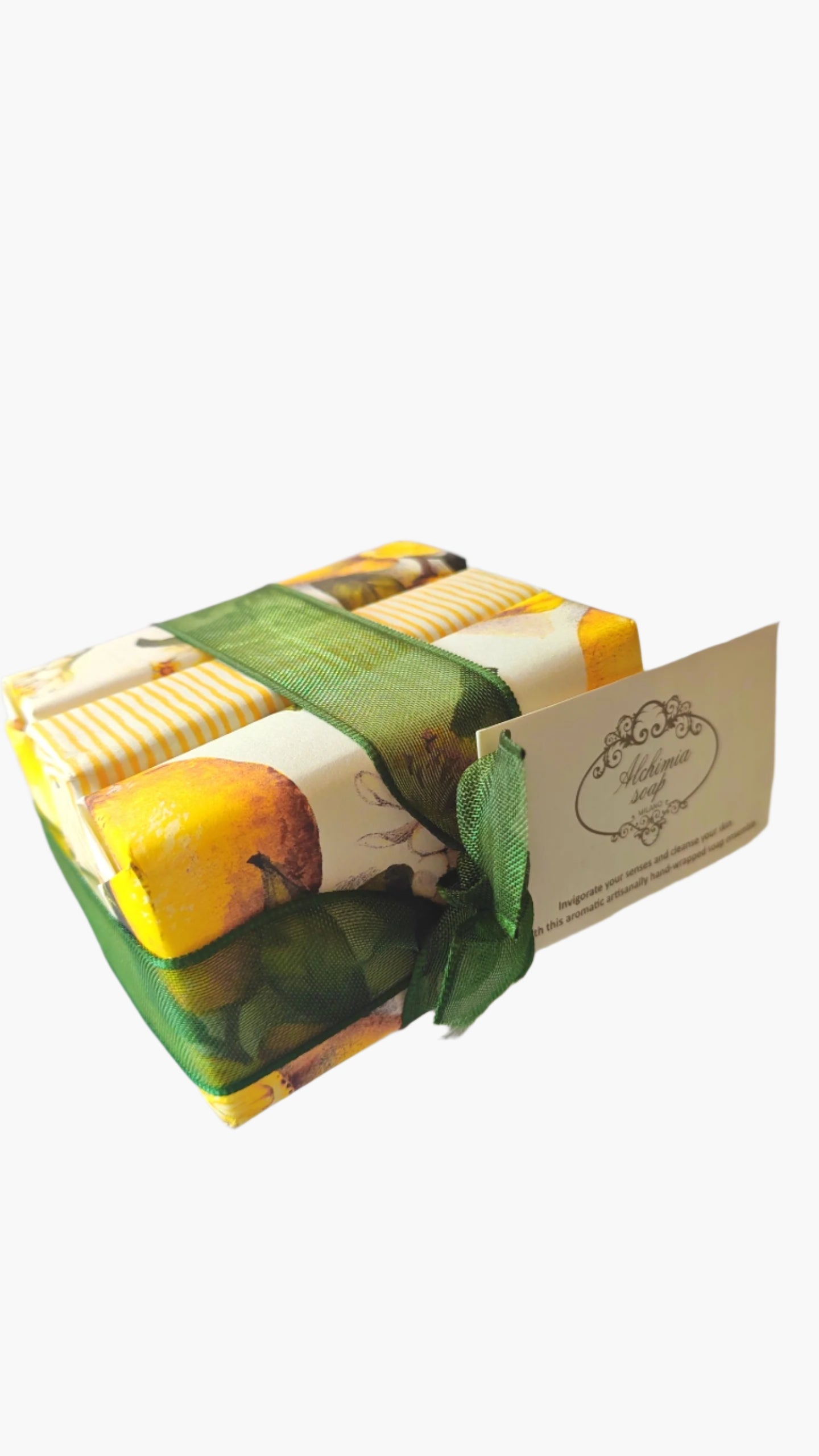 ALCHIMIA: LEMON VEGETABLE SOAP PACK WITH 3 SOAPS